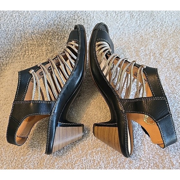 Pikolinos Sandals Heels Womens EU 40 Java Black Brown Leather Gladiator Casual - Picture 13 of 16
